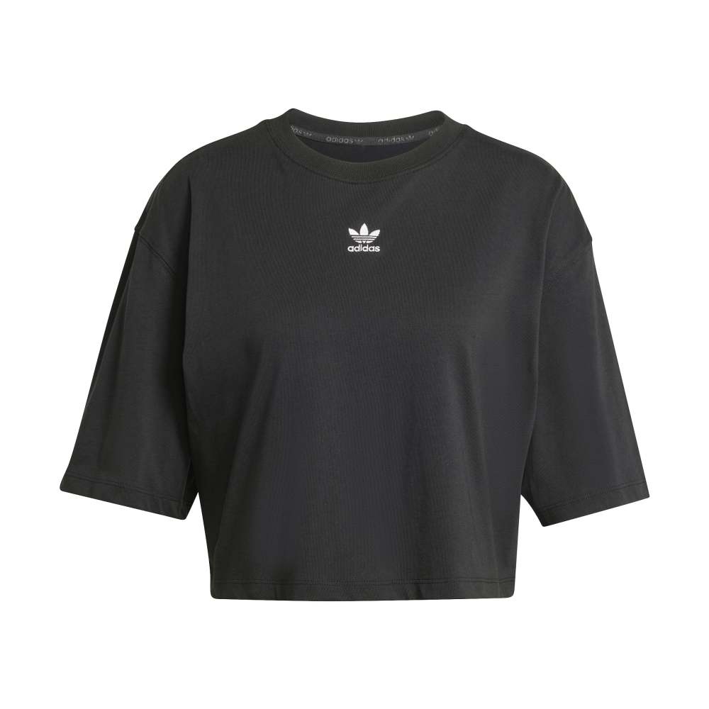 adidas Womens Essentials Crop Tee - Black