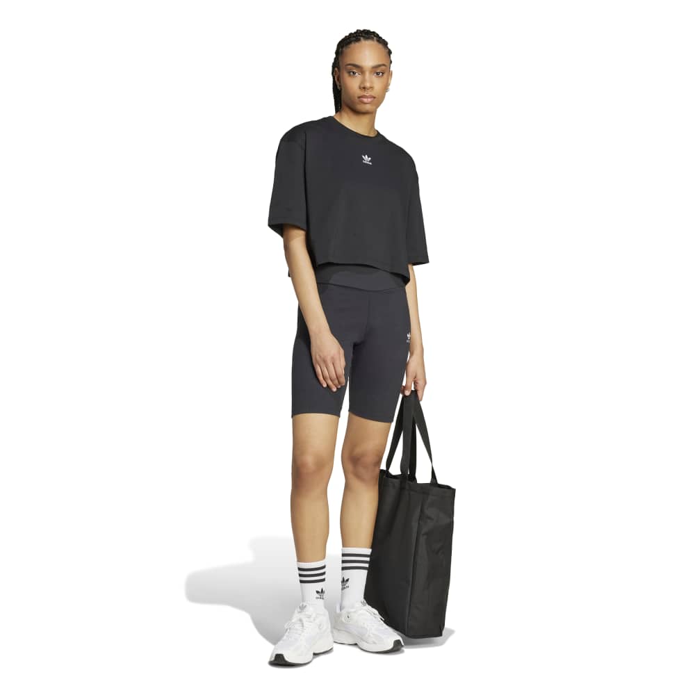 adidas Womens Essentials Crop Tee - Black