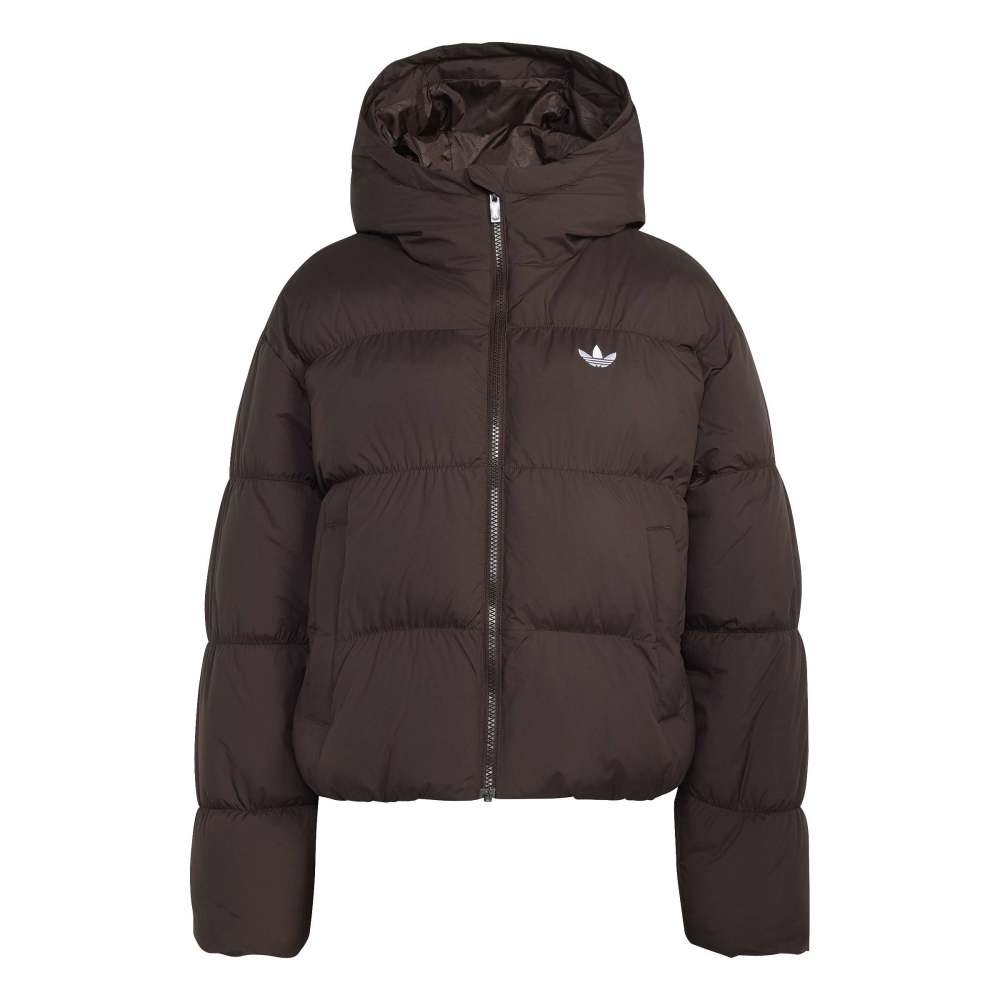adidas Womens Hooded Padded Jacket - Aurora Coffee
