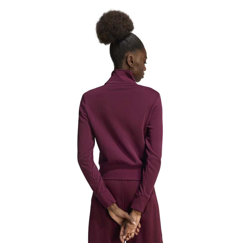 adidas Womens Lace Firebird Track Top - Maroon