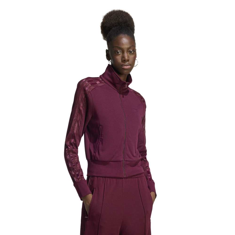 adidas Womens Lace Firebird Track Top - Maroon
