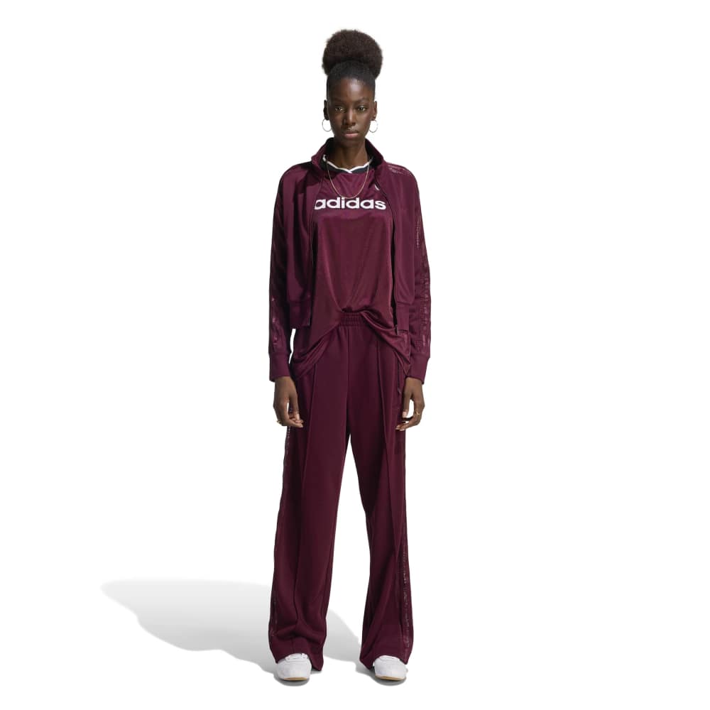adidas Womens Lace Firebird Track Top - Maroon