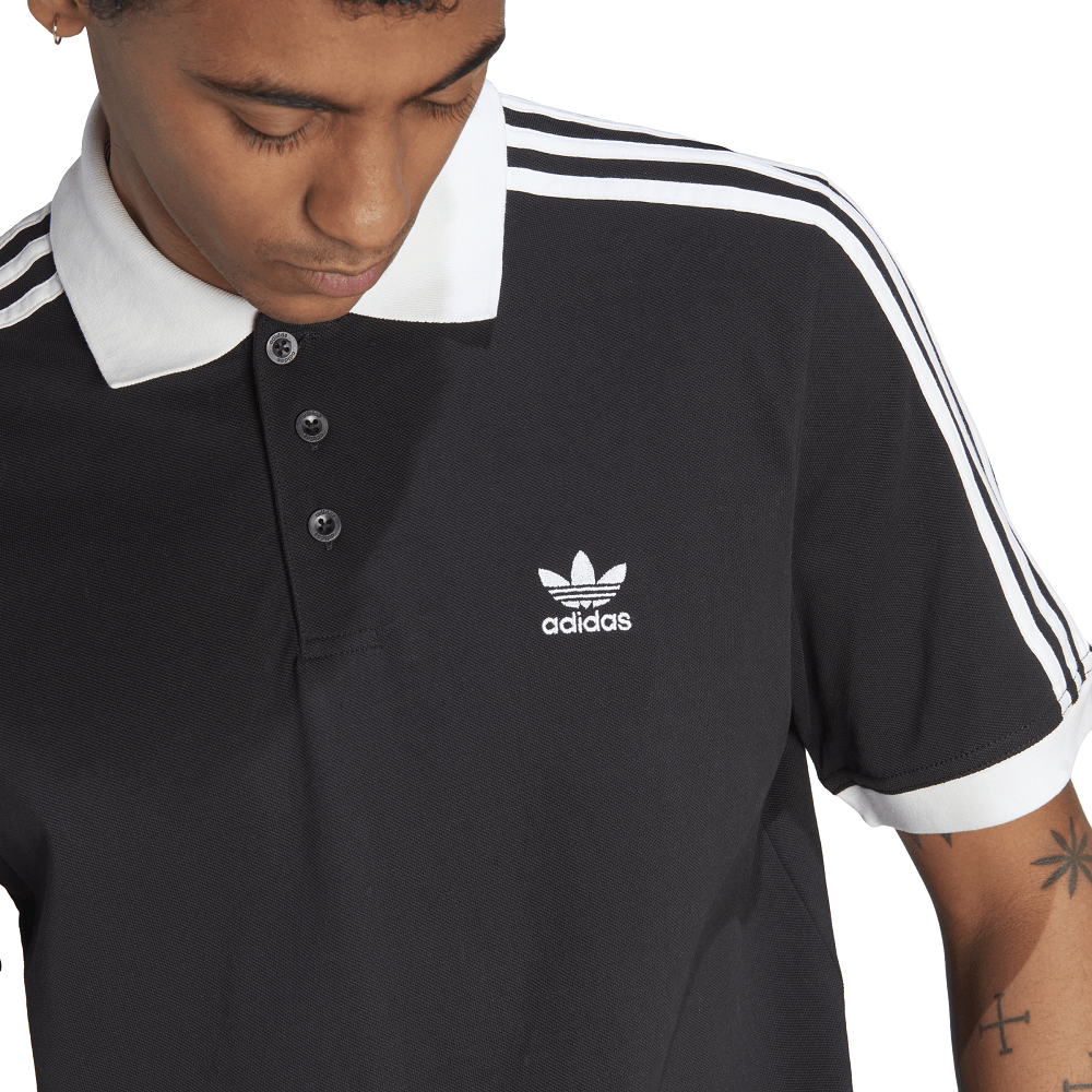 adidas 3-Stripe Polo - Black