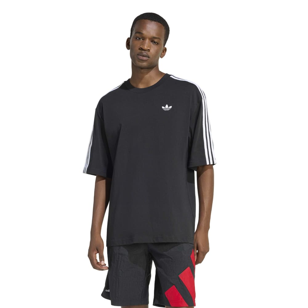adidas 3-Stripes Oversized Tee - Black