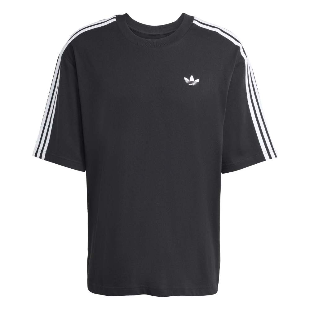 adidas 3-Stripes Oversized Tee - Black