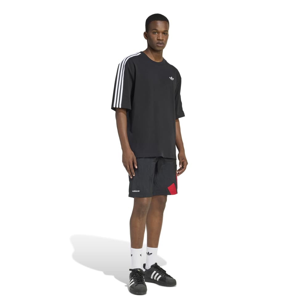 adidas 3-Stripes Oversized Tee - Black