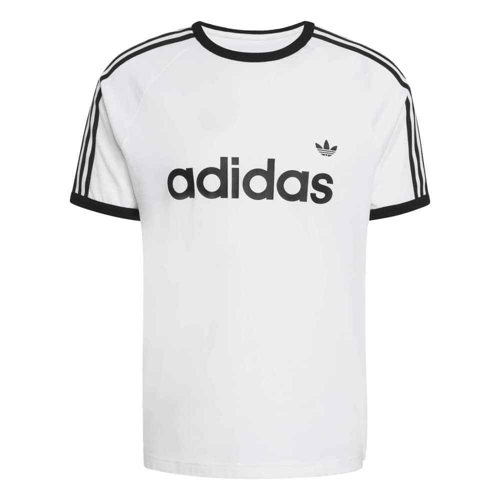 Adidas 3-Stripes Slim Ringer T-Shirt - White