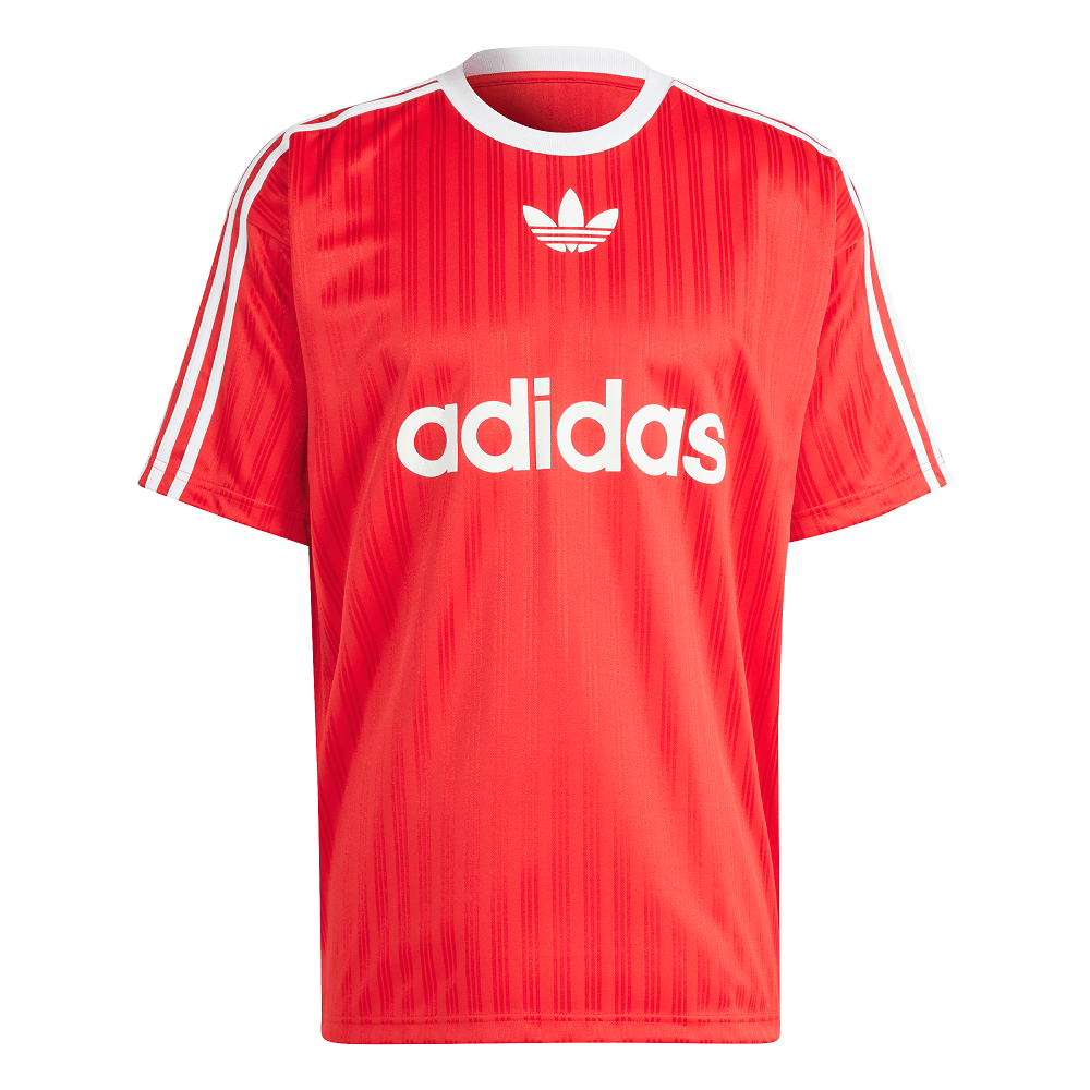 adidas Adicolor Poly Tee - Better Scarlet / White