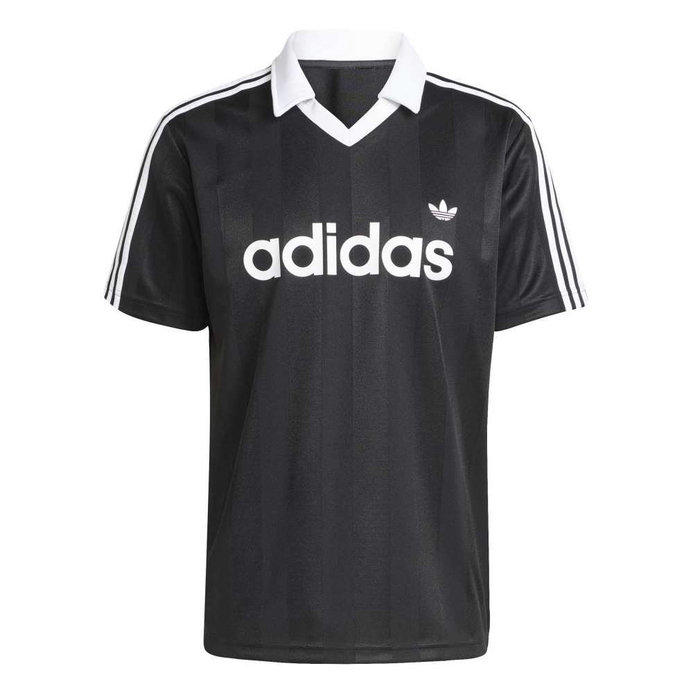 Adidas Archive Collar Jersey - Black