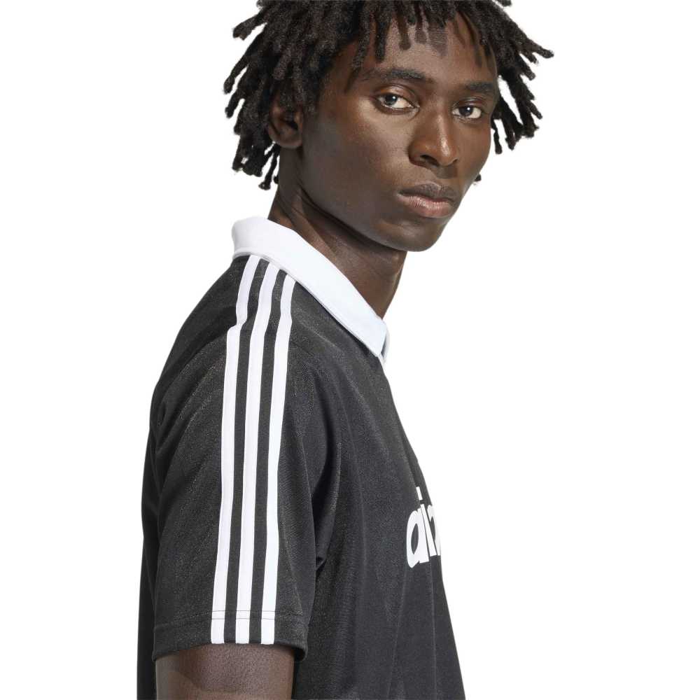 Adidas Archive Collar Jersey - Black