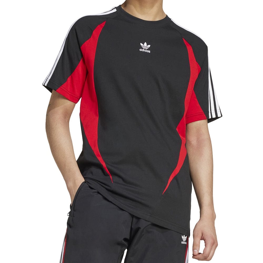 adidas Archive Tee - Black / Better Scarlet