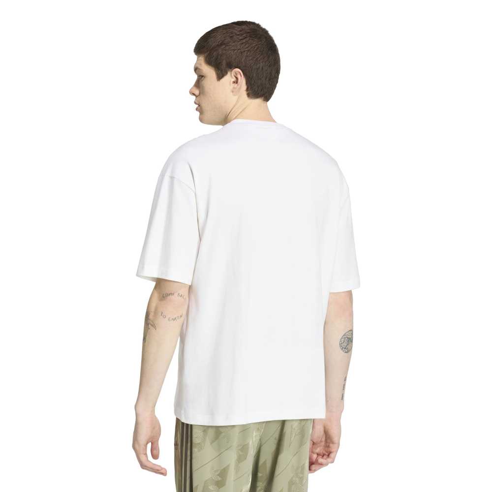Adidas Camo 2 Infill Trefoil Tee - White