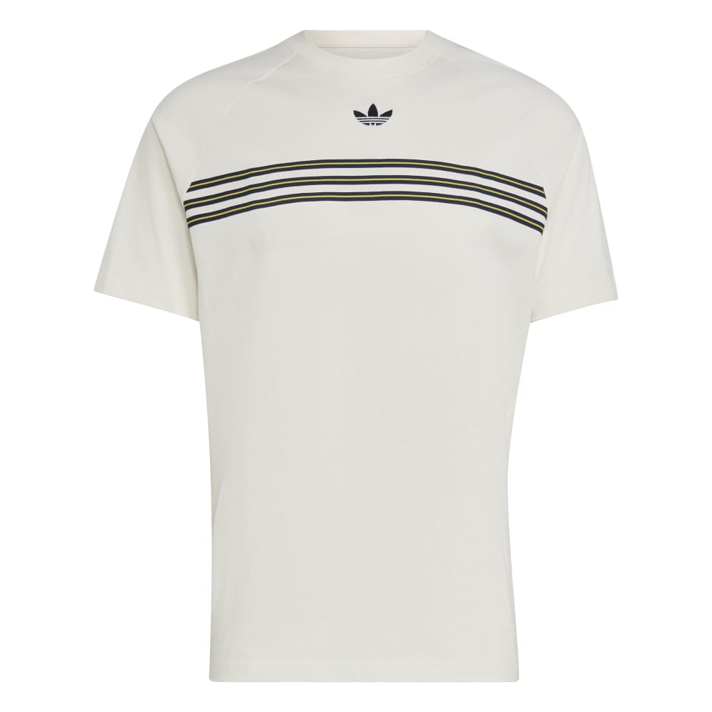 Adidas Chest Stripes Tee - Cloud White