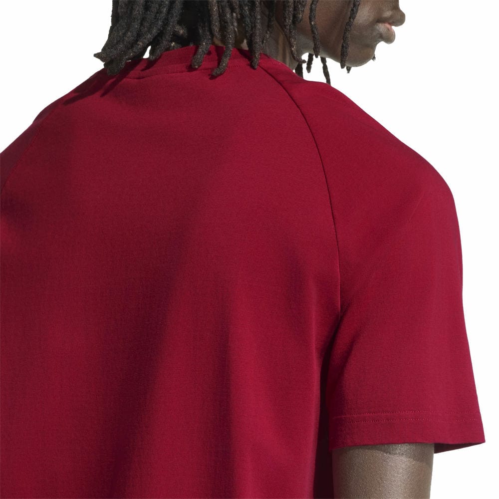 Adidas Chest Stripes Tee - Team Victory Red