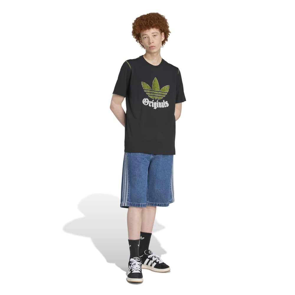 adidas Distressed Graphic Tee - Black