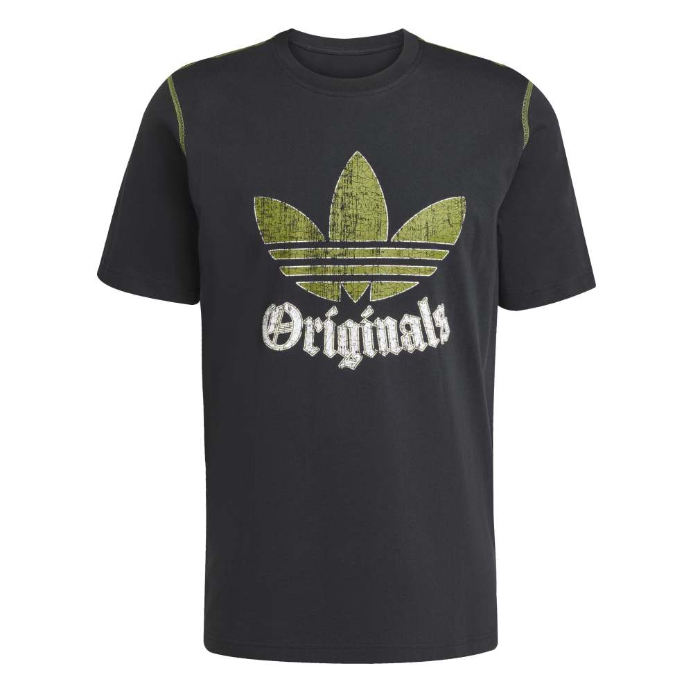 adidas Distressed Graphic Tee - Black
