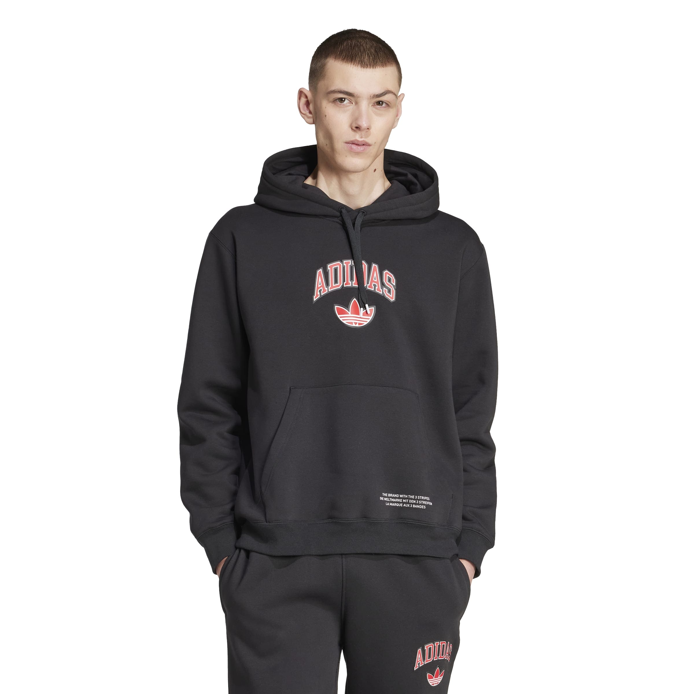 adidas EXT Q12 Varsity Hoodie - Black