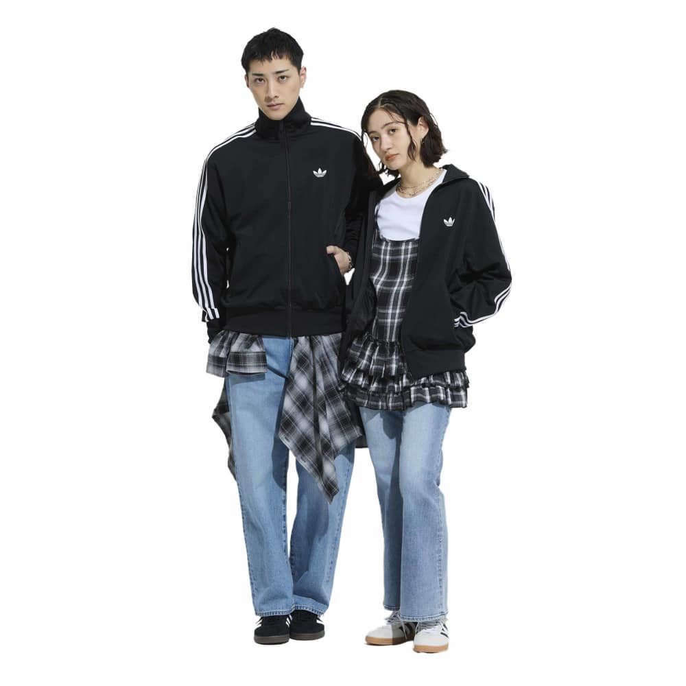 adidas Firebird Track Jacket - Black / White