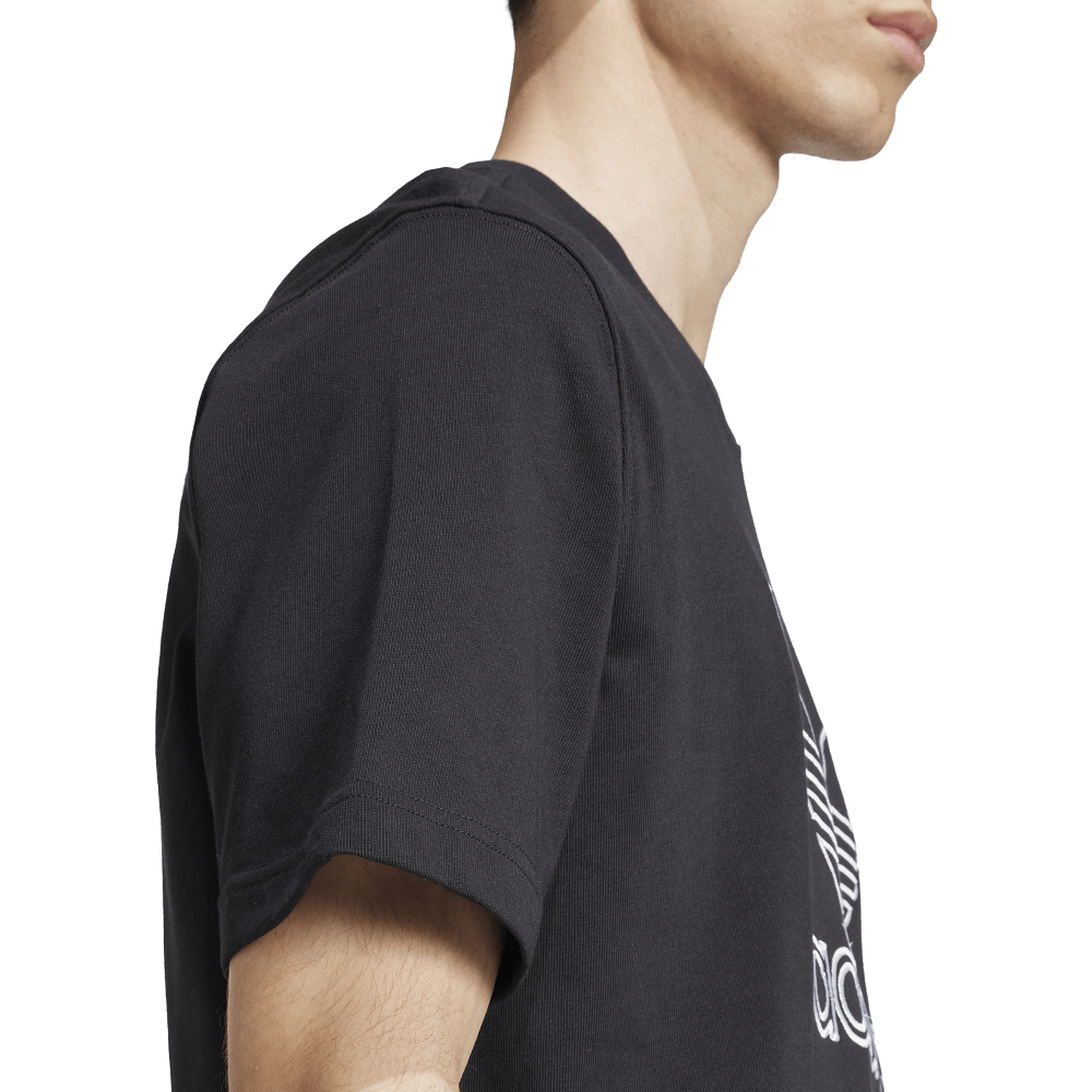 adidas Outline Trefoil Tee - Black