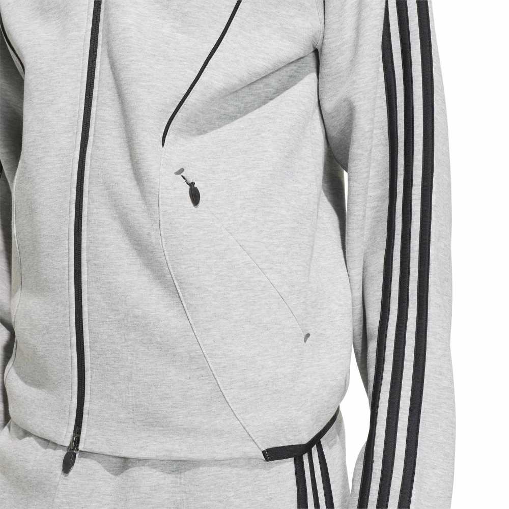 Adidas Spacer Teamgeist 26 Cutline Fullzip Hoodie - Medium Grey Heather