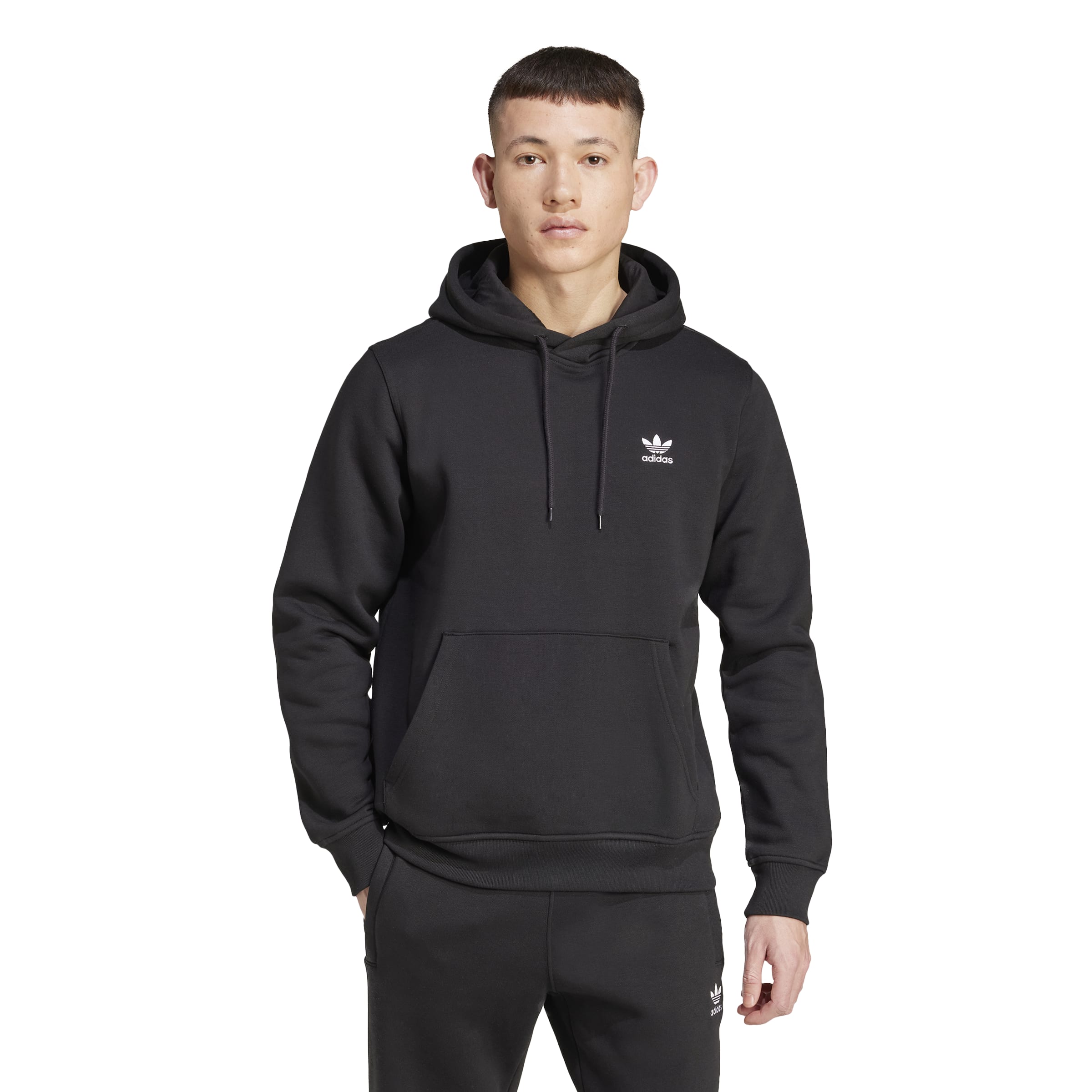 Adidas Trefoil Essentials Hoodie - Black