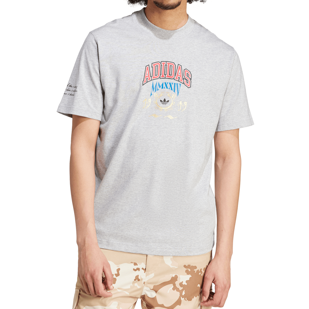 adidas VRCT Tee - Medium Grey Heather