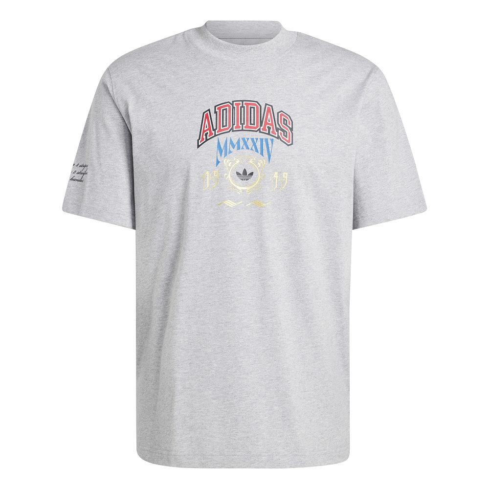 adidas VRCT Tee - Medium Grey Heather