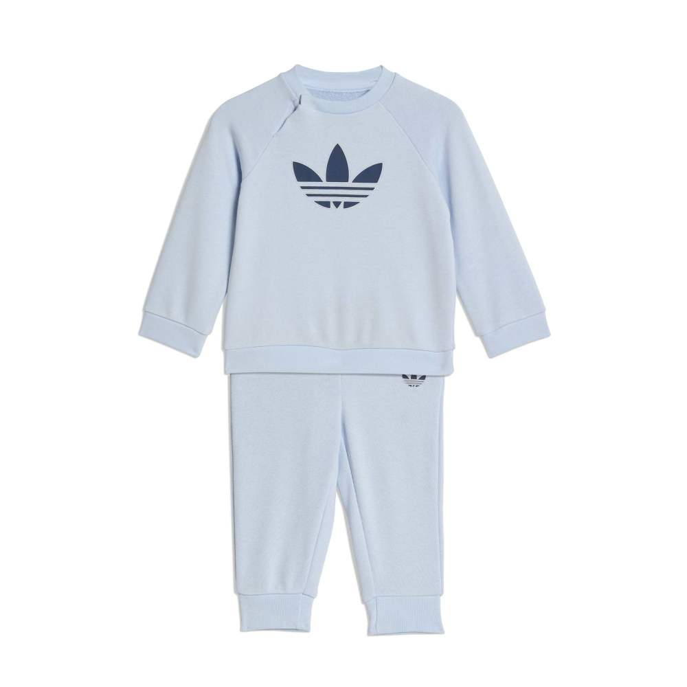 adidas Infants Trefoil Crew Set - Crystal Sky / Night Indigo