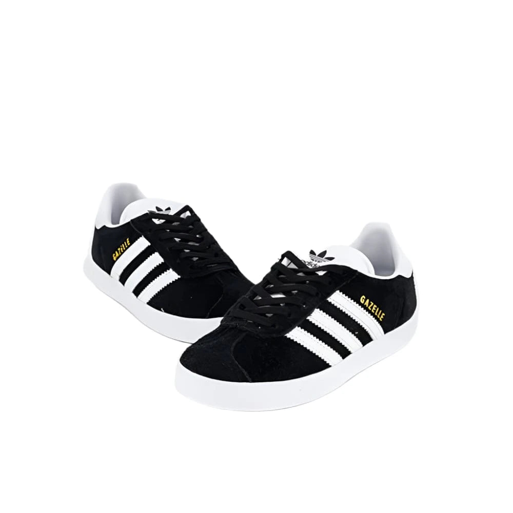 Adidas Childrens Gazelle - Black / White / Gold