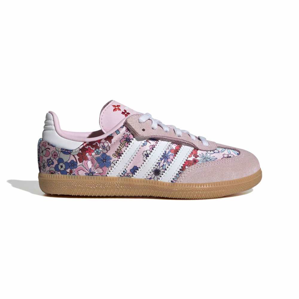 adidas Childrens Liberty London Samba OG Comfort Closure Elastic -  Pink / White