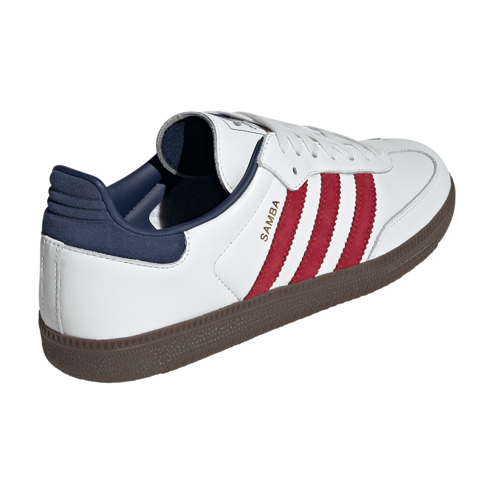 adidas Samba OG - White / Red / Indigo