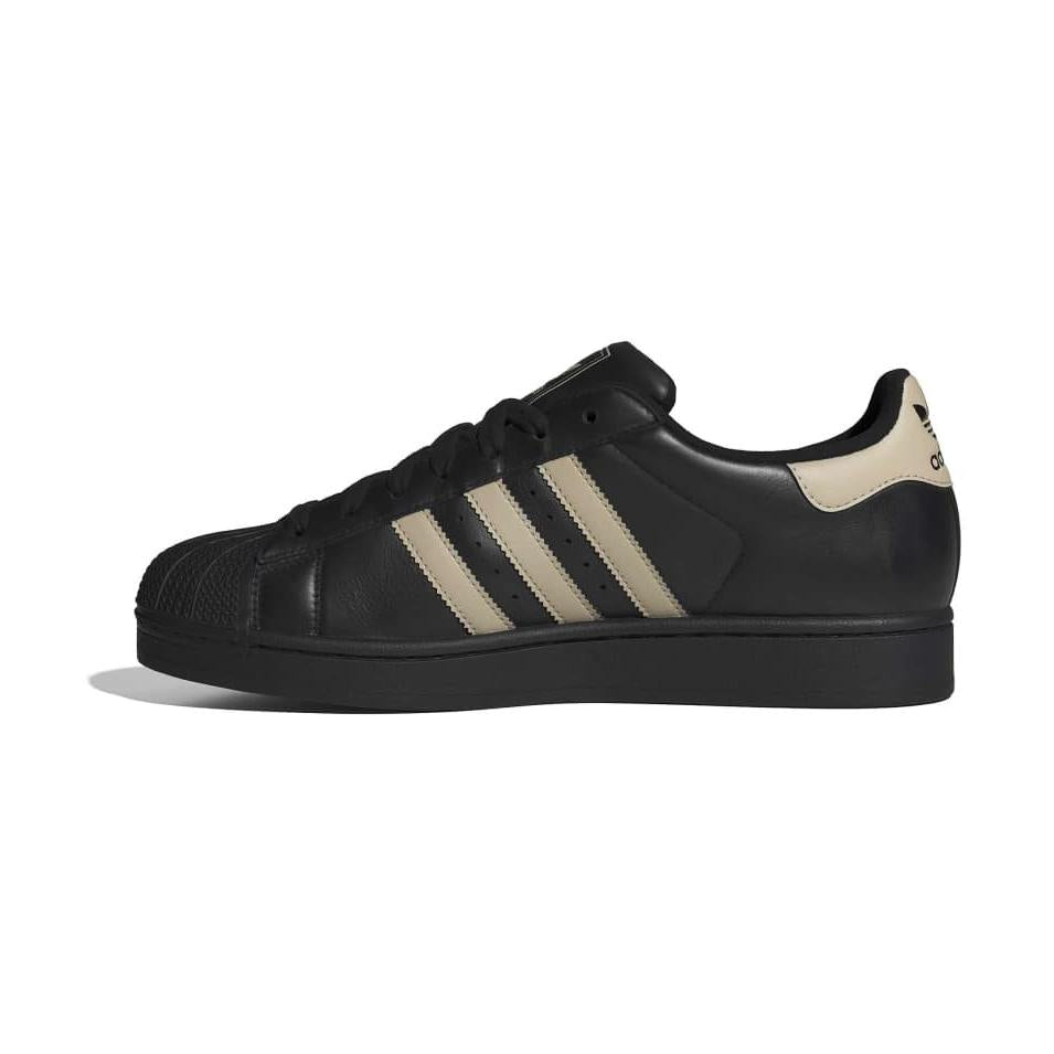 adidas Superstar II - Core Black / Stone Khaki / Core Black