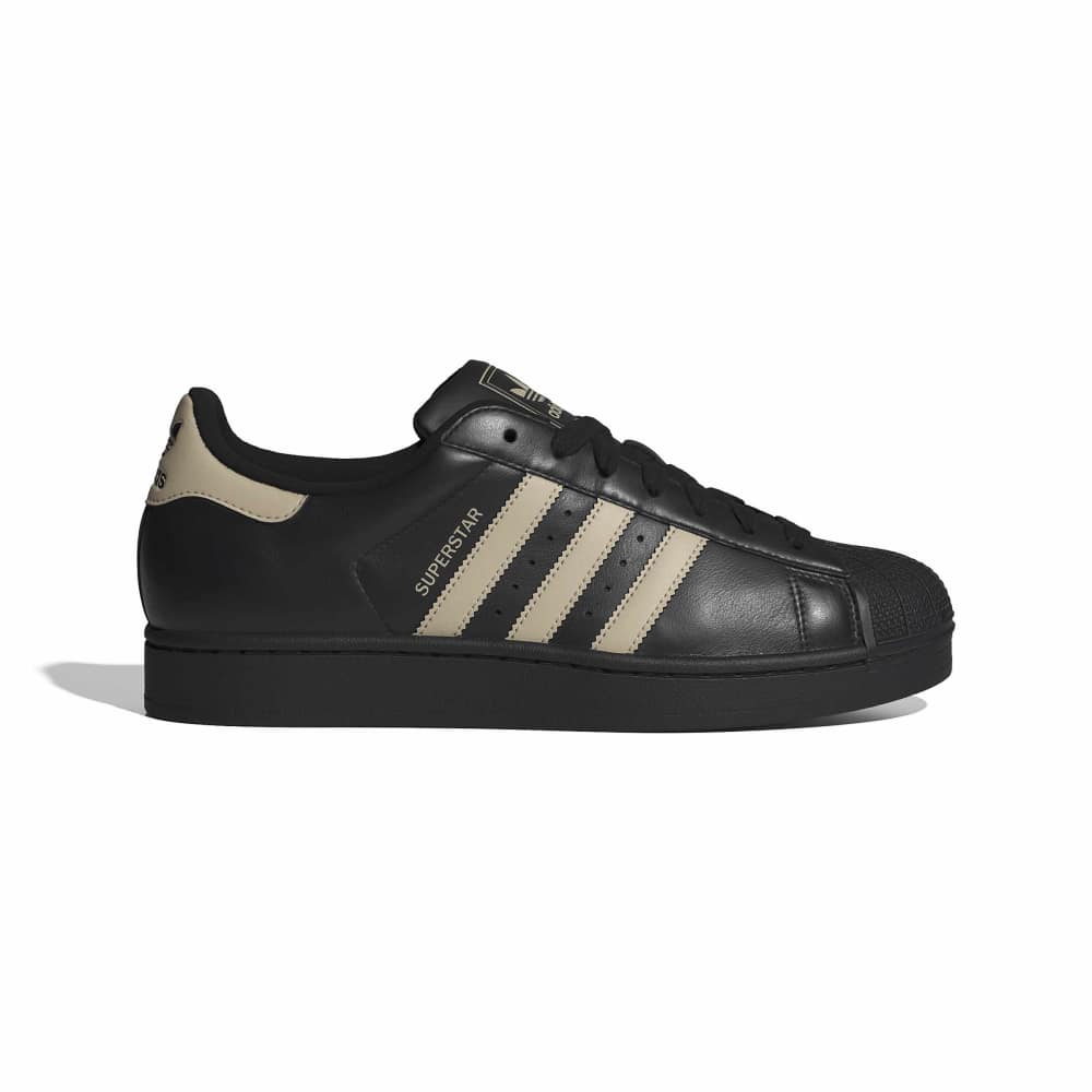 adidas Superstar II - Core Black / Stone Khaki / Core Black