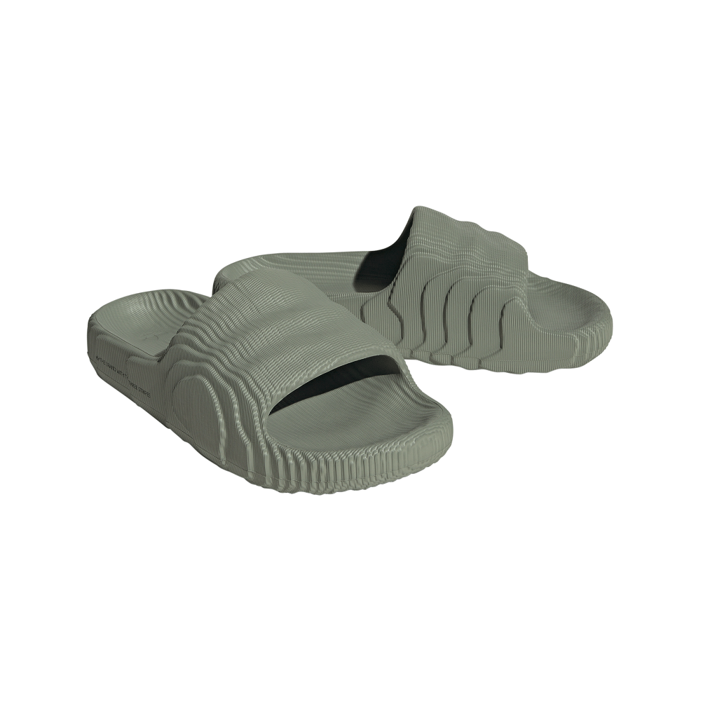 adidas Womens Adilette 22 Slide - Silver Green