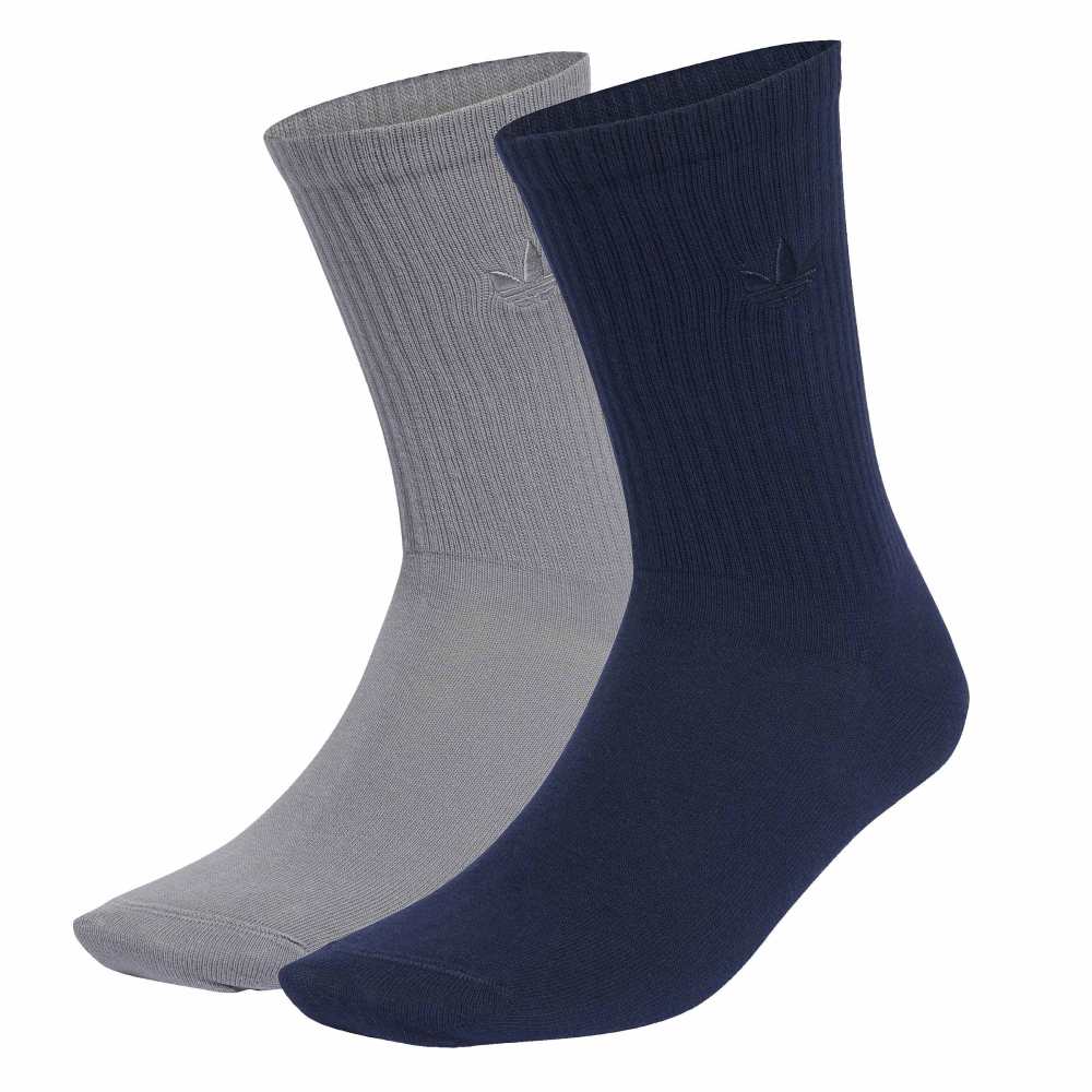 Adidas Everyday Icons Crew Socks 2 Pairs - Night Indigo / Grey