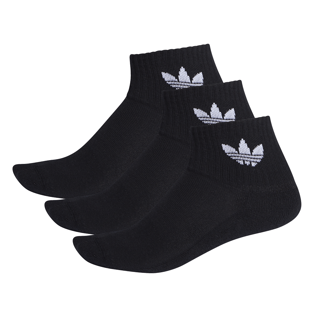 adidas Mid Ankle Sock 3 Pack - Black