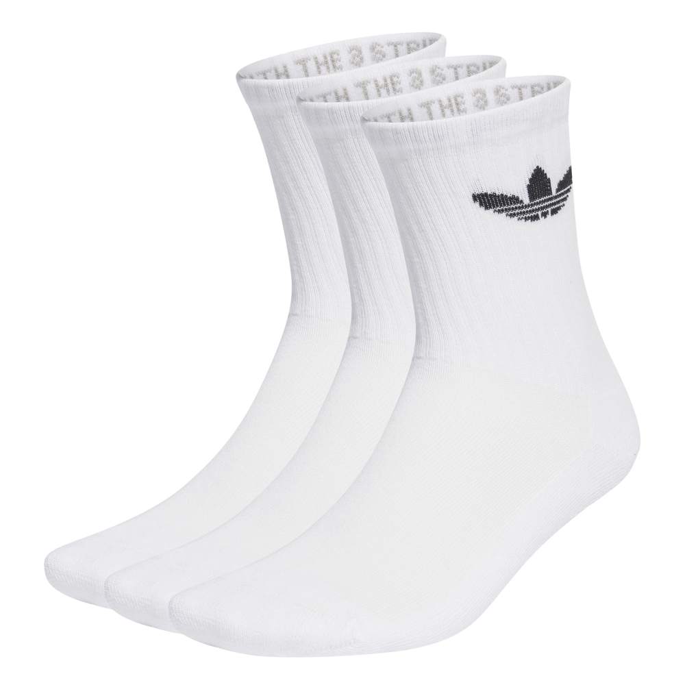 Buy adidas Trefoil Cushion Crew Socks 6 Pack - White Online