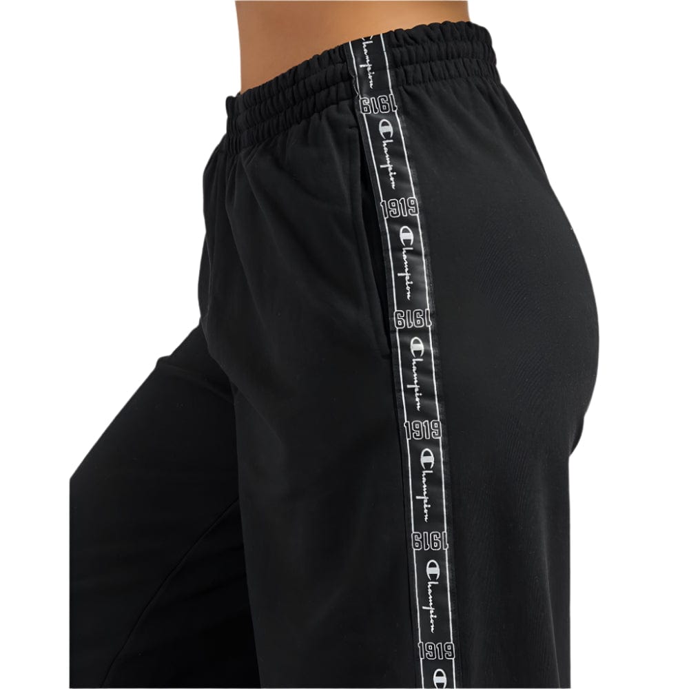 Champion Womens Lux Taping Wide Leg Pants  - Black