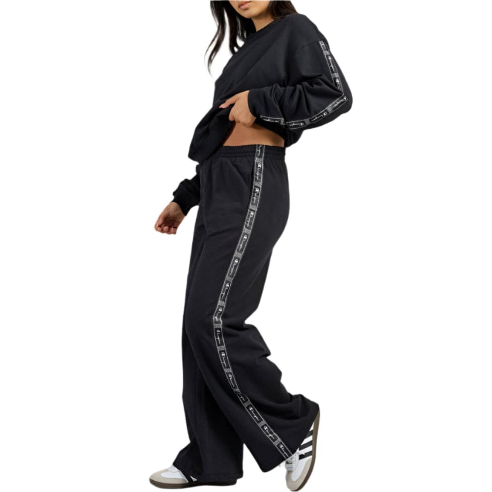 Champion Womens Lux Taping Crew - Black