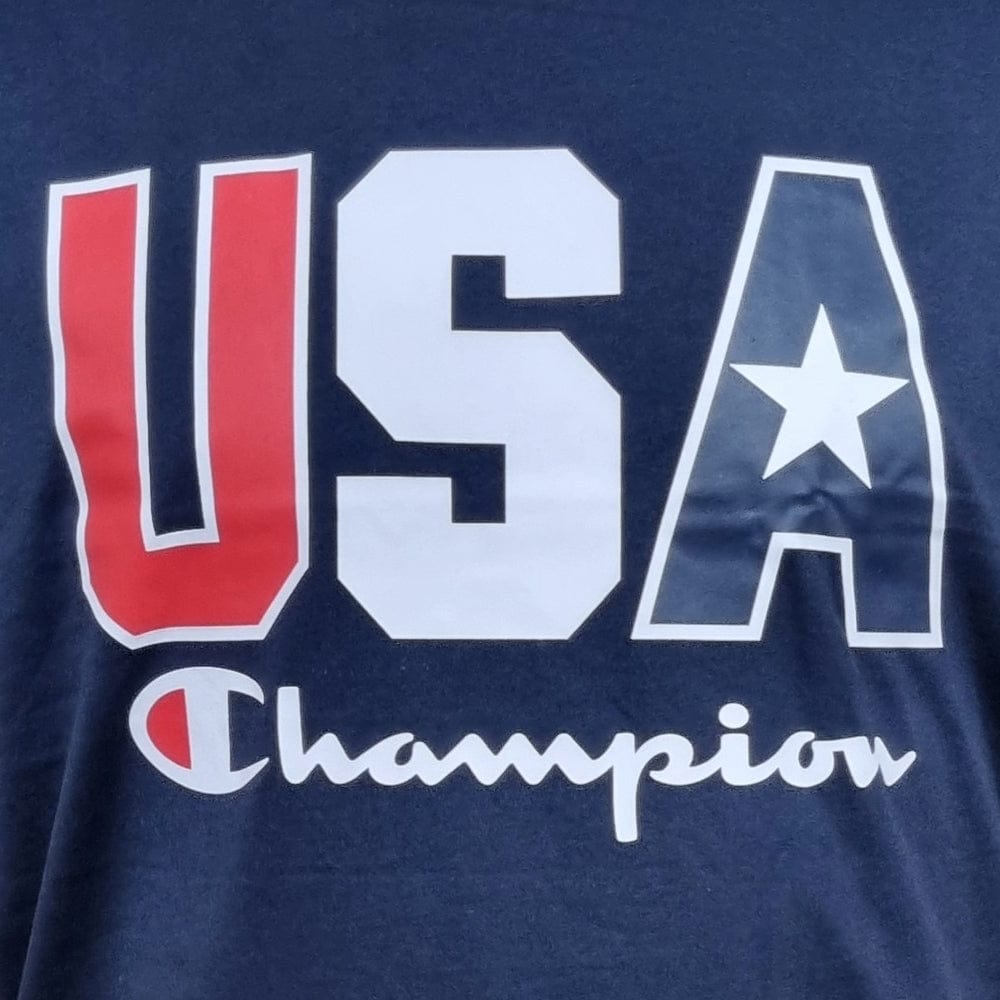 Champion Graphic Summer USA Tee - Navy