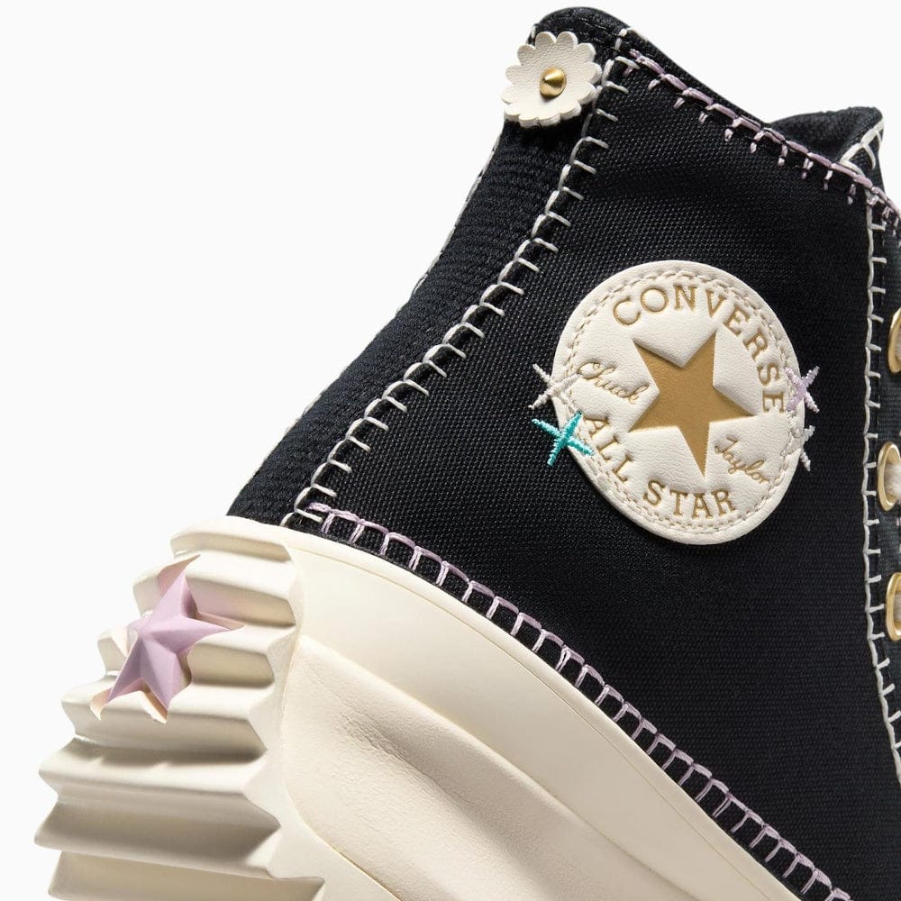 Converse Run Star Hike Crafted Stitching High Top - Black / Egret / Gold