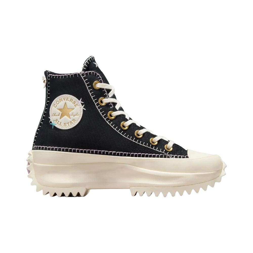 Converse Run Star Hike Crafted Stitching High Top - Black / Egret / Gold