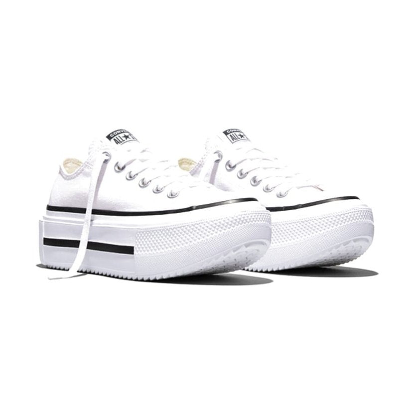 Converse Womens Chuck Taylor All Star Lift Double Stack Ox - Black / White