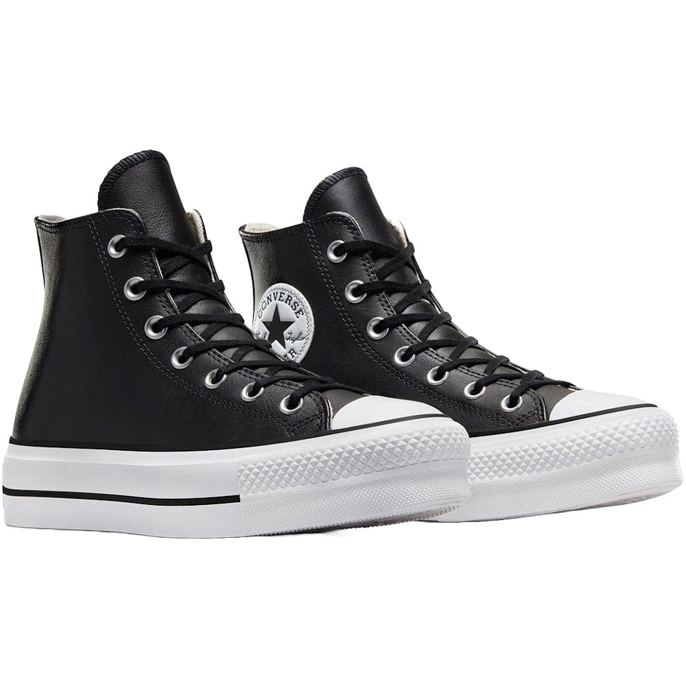 Converse Womens CT Lift Leather Hi - Black / White