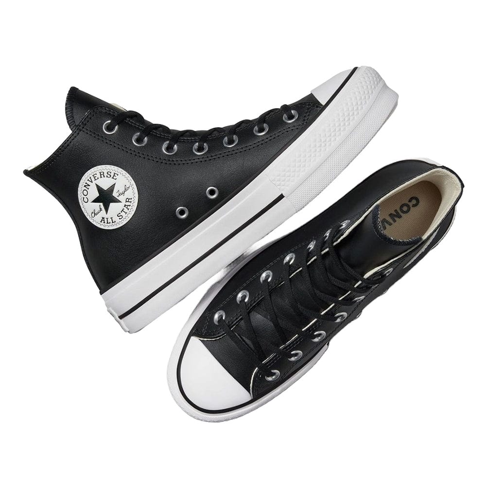 Converse Womens CT Lift Leather Hi - Black / White
