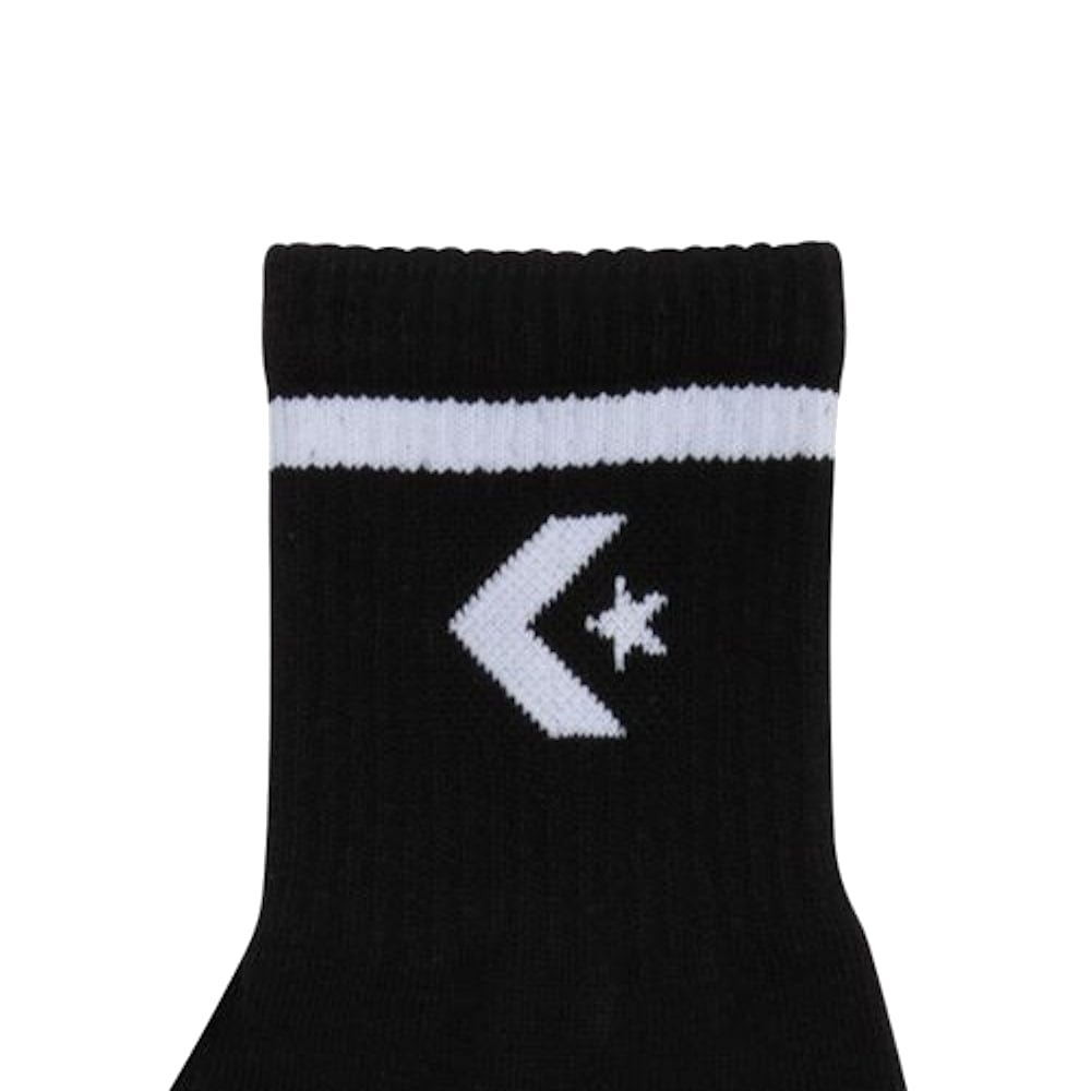 Converse Quarter Sock 3 Pack - Black / White