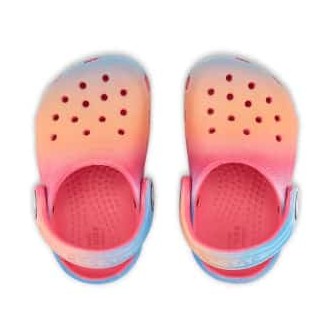 Crocs Infants Classic Colour Dip Clog - Hyper Pink / Multi