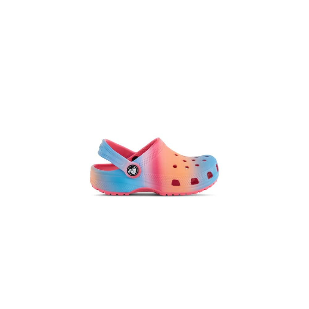 Crocs Kids Classic Colour Dip Clog - Hyper Pink / Multi
