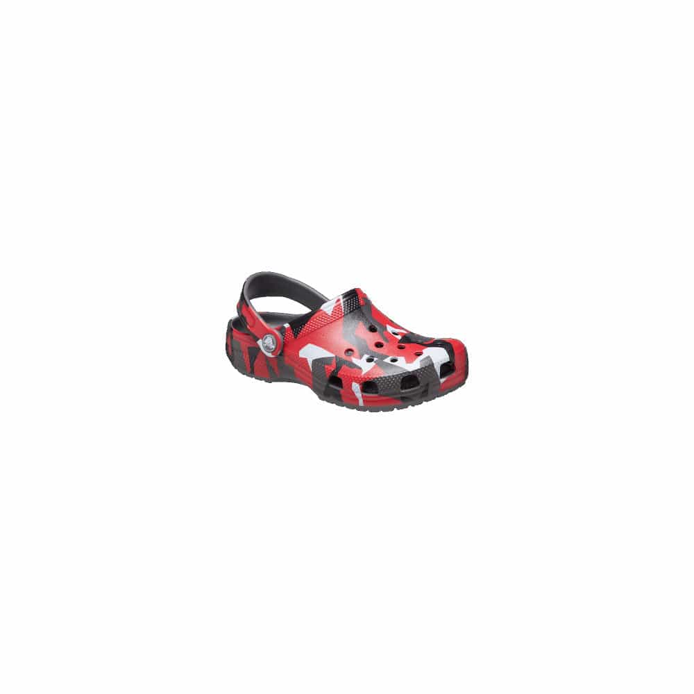 Crocs Kids Classic Geo Camo Clog - Slate Grey / Multi