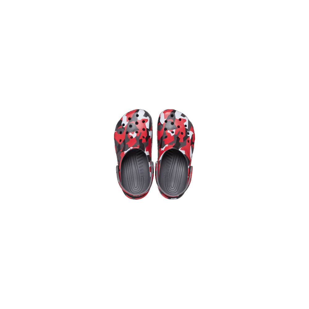 Crocs Kids Classic Geo Camo Clog - Slate Grey / Multi